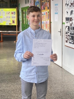 Žiak LDO je víťazom okresného kola recitačnej súťaže Hviezdoslavov Kubín – fotografia 1