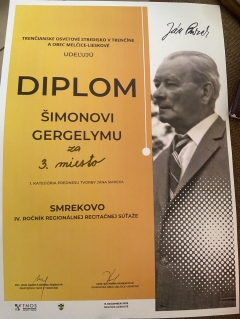 “Divadelníci” úspešne reprezentovali našu ZUŠ v recitačnej súťaži – fotografia 3