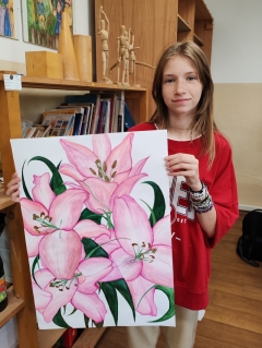 Šesť medailí a ďalšie ocenenia pre mladé umelkyne! Výtvarníci ZUŠ zažiarili v Rumunsku – fotografia 13